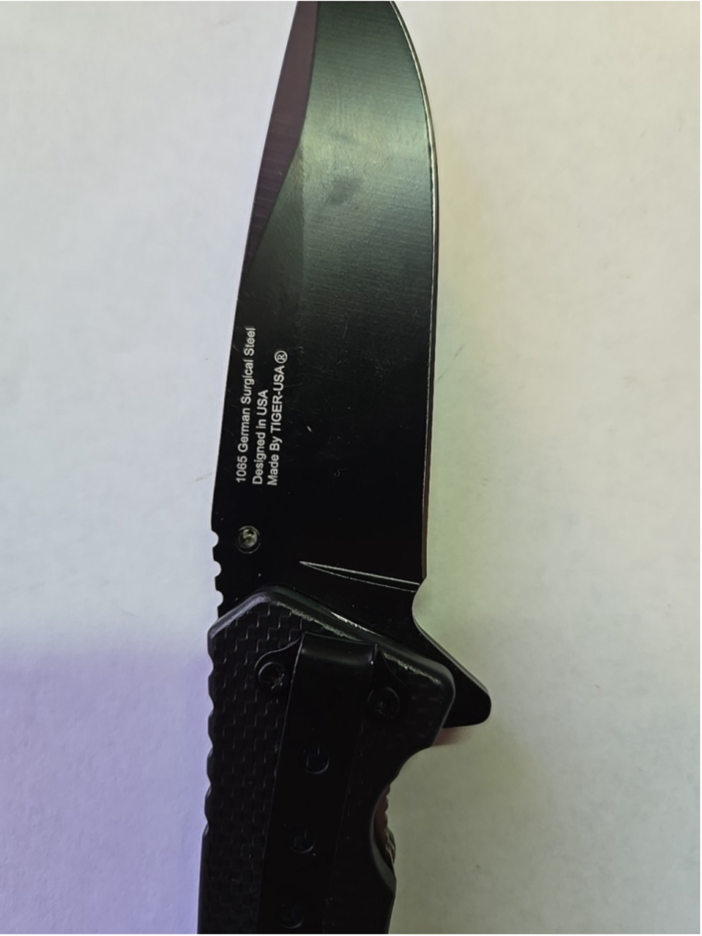 Brand New Tiger USA Spring Assisted Knife Sj-1025-H EDC Sharp Blade Belt Clip - Picture 5 of 7